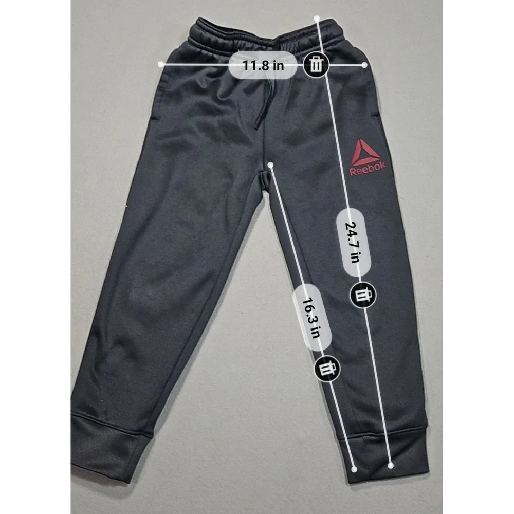 Reebok Boys' Athletic Jogger Pants - Size 4/5 (XS) - Performance Activewear